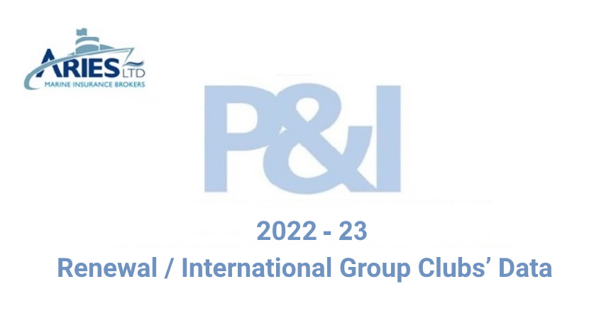 2022-23 P&I Renewal/International Group Club Data